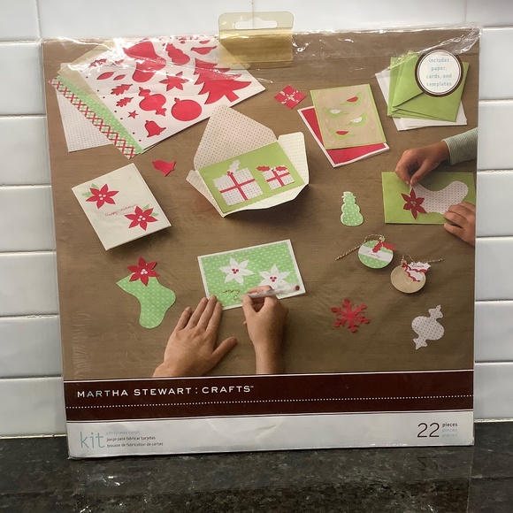 Martha Stewart Other - Christmas Card Craft Set 22 Pieces